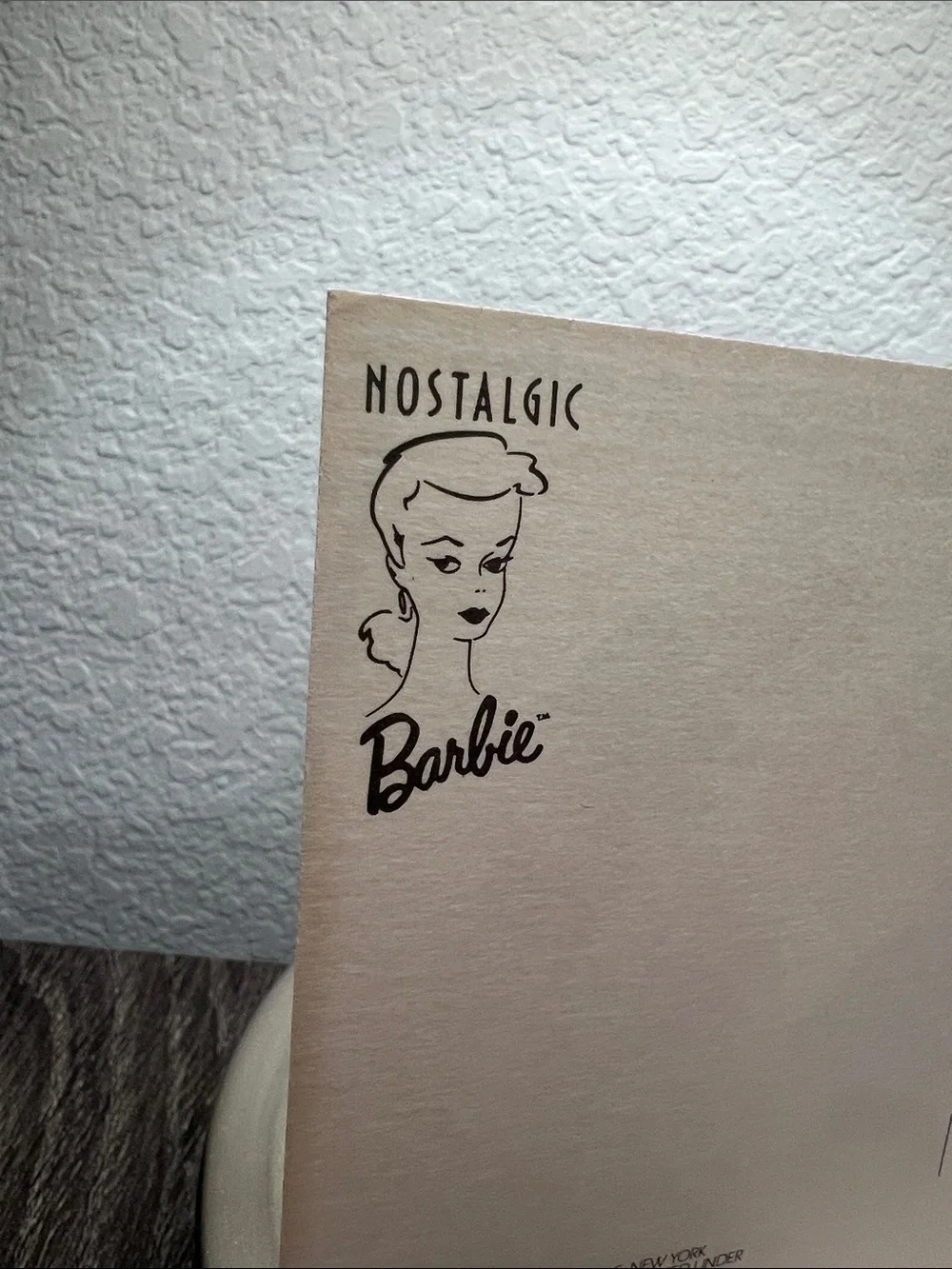 👠1989 American Postcard Co Nostalgic Barbie #1303